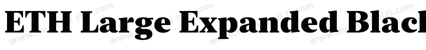ETH Large Expanded Black字体转换
